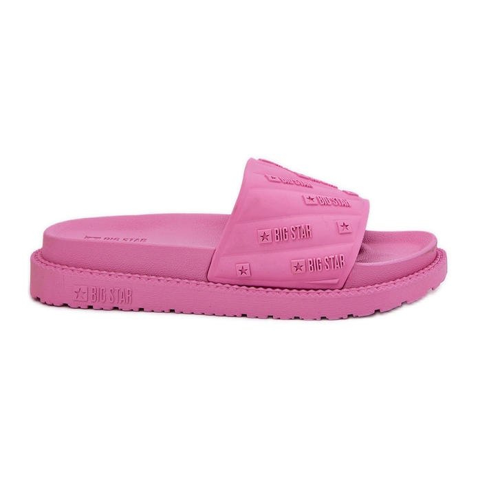 Zapatillas para mujeres en la plataforma Big Star RR274A541 Pink rosado