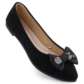 Ballerinas femeninas con un arco negro Potocki BB23310
