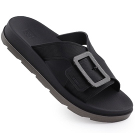 Zaxy Flip folladas de piscina de playa para mujeres con abrazaderas negras RR285078 negro