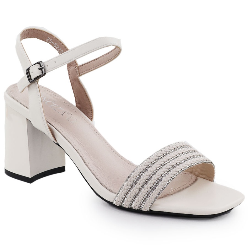 Vinceza Sandalias para mujeres en el pilar beige vincza 62228