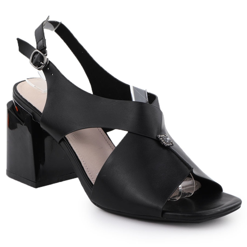 Sandalias de mujeres en la publicación decorativa Black Vinceza 62238 negro Sandalias de mujeres en la publicación decorativa Black Vinceza 62238 negro