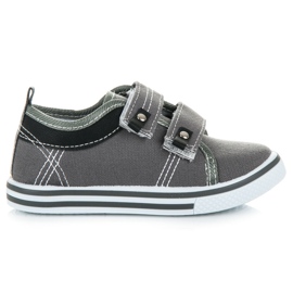 Bona Zapatos De Niño Con Velcro gris Bona Zapatos De Niño Con Velcro gris