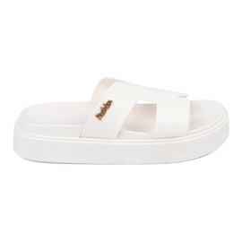 Seastar Chanclas blancas para mujeres en la plataforma blanco