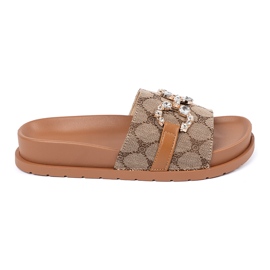 Seastar Flip marrón -flops con decoración