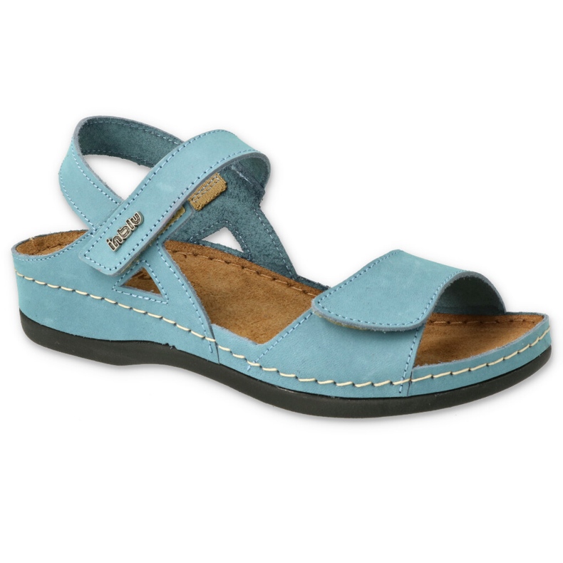 Sandalias femeninas 158D186 Blue Inblu azul