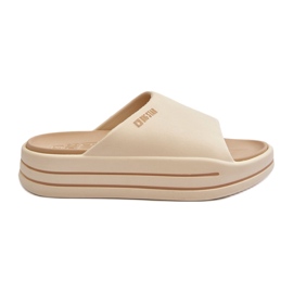 Chanclas de Mujer con Plataforma Big Star NN274A034 Beige Chanclas de Mujer con Plataforma Big Star NN274A034 Beige