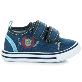 Bona Zapatillas de mezclilla azul