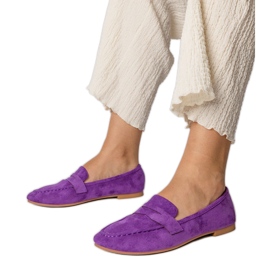 Mocasines de violeta elegantes de Ekozamsz