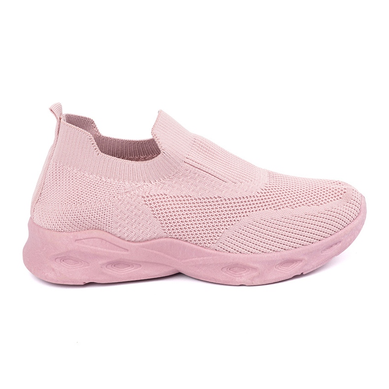 Calcetines rosados ​​zapatos deportivos