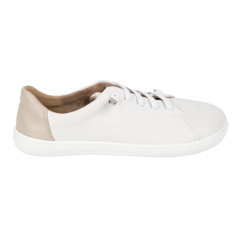 WASAK Zapatos descalzos de mujer cuero minimalista 0771W blanco