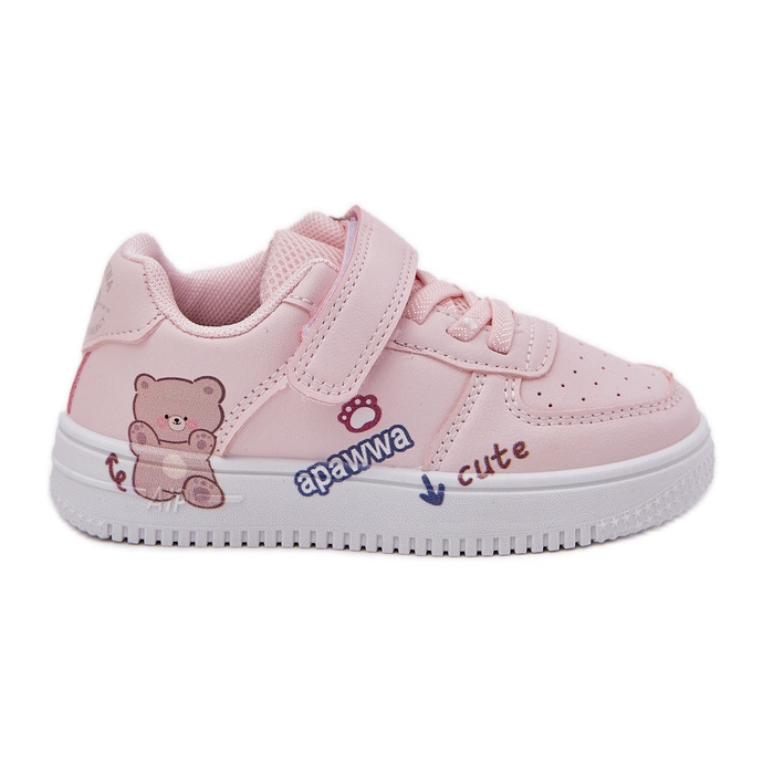 Zapatillas de zapatillas de peluche rosa con un oso de peluche rosa rosado