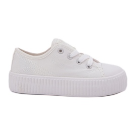 Big Star RR374009 Białe Lace -Up zapatillas de deporte blanco