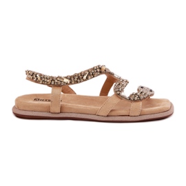 Sandalias de mujeres con decoración Eco Sonflower Artiker 56C1361 beige
