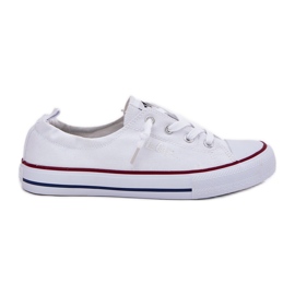 Zapatillas de deporte de material para mujeres Lee Cooper LCW-25-02-3296L White blanco
