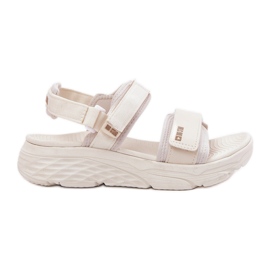 Sandalias deportivas femeninas en la plataforma beige Big Star RR274A076