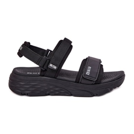 Sandalias deportivas femeninas en la plataforma negra Big Star RR274A077 negro