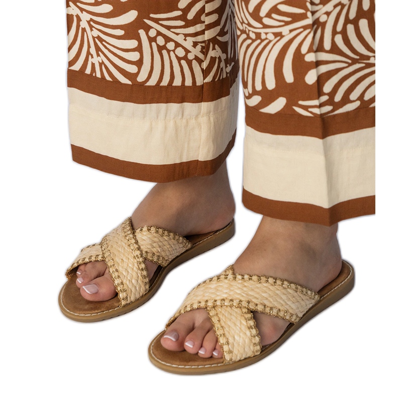 Zapatillas para mujeres beige para mujeres