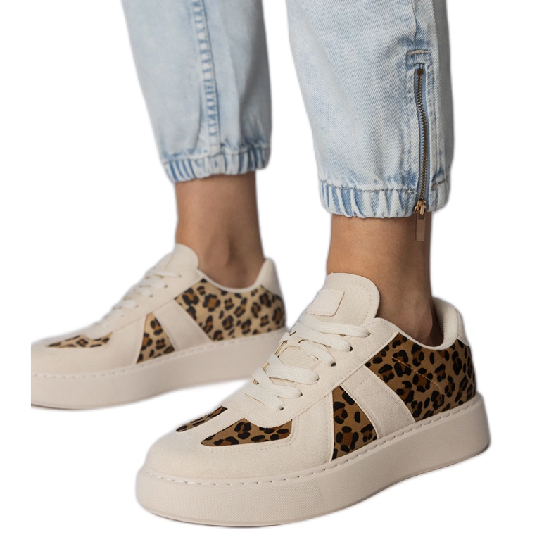 Zapatillas de zapatillas beige-subter