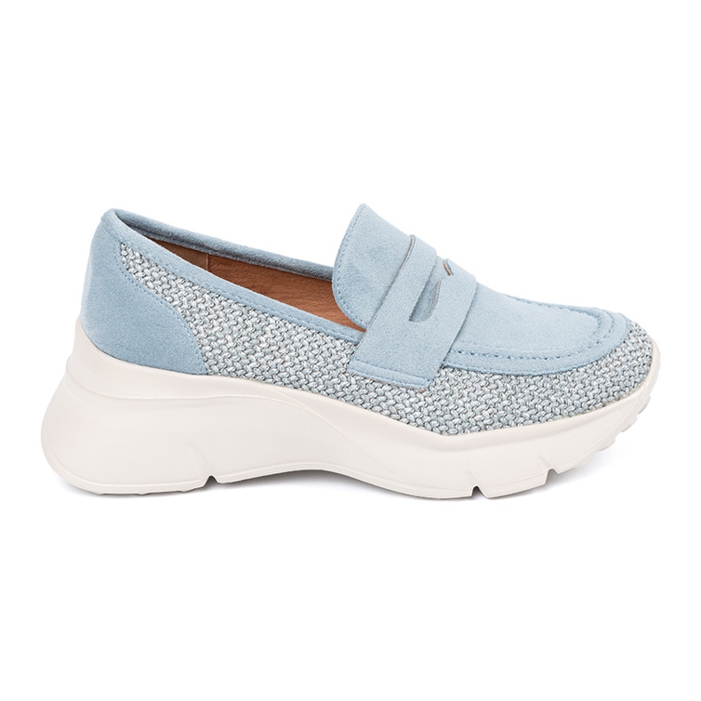 Seastar Zapatos azules en una suela gruesa