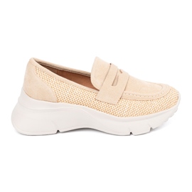 Seastar Zapatos beige ligeros en una suela gruesa Seastar Zapatos beige ligeros en una suela gruesa