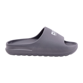 Big Star Zapatillas de espuma masculina con la gran estrella RR174A013 logotipo gris