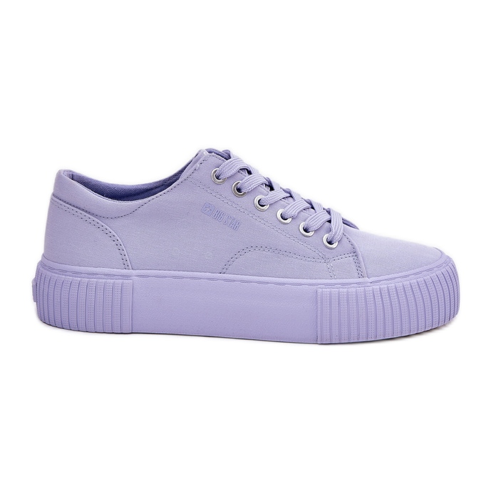 Zapatillas de deporte de material para mujeres Big Star RR274406 Purple violeta