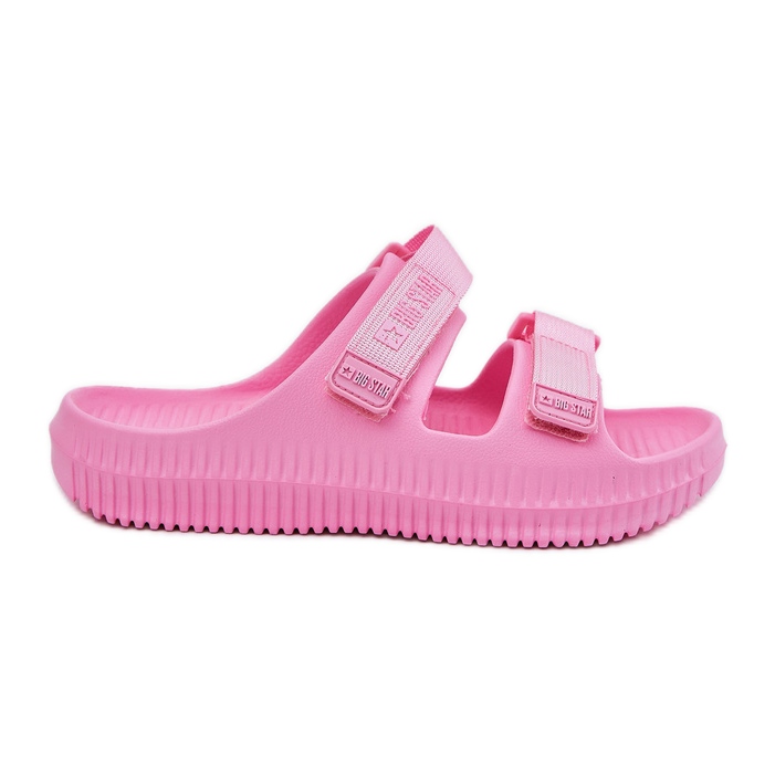Flip de espuma para mujeres con Big Star RR274A528 Pink Velcro rosado