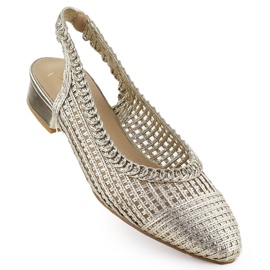 Sandalias de trabajo de trabajo femenino en el Golden Spitz T.Sokolski L25-334 dorado
