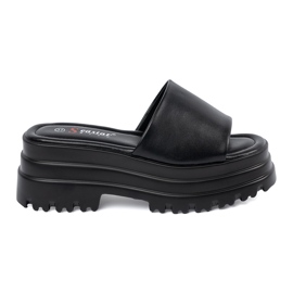 Seastar Pantuflas plataforma negras negro Seastar Pantuflas plataforma negras negro