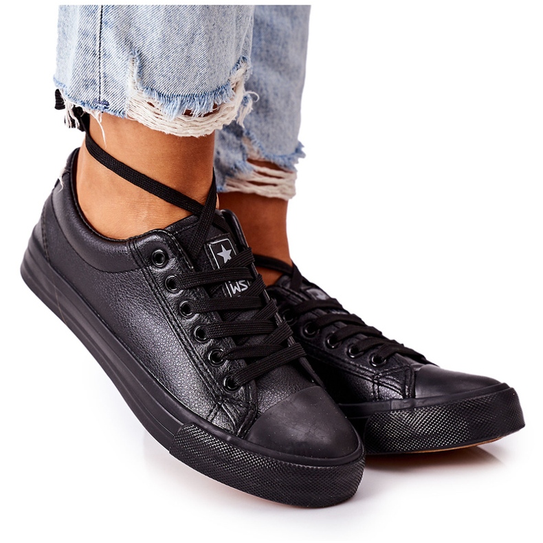 NEWS Zapatillas de zapatillas negras ecológicas para mujeres negro