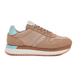 Zapatillas de ante mujeres Big Star RR274A048 Sistema de tonos oscuros Hi-Poly beige