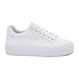 Eco Leather Women's Sneakers on the Big Star RR274298 White Platform blanco