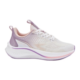 Zapatos deportivos femeninos Big Star RR274A161 Hi-poli Sistema White System blanco