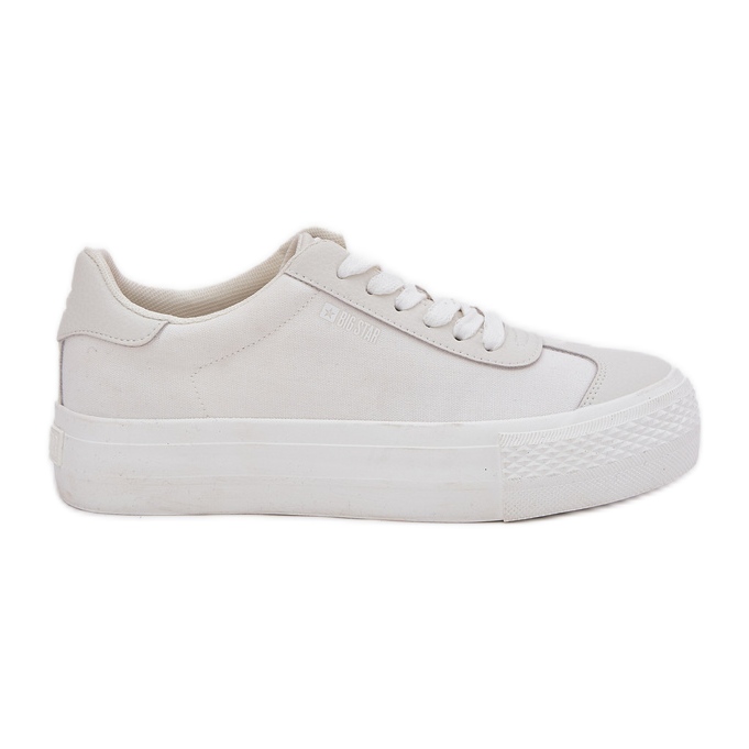 Zapatillas para mujeres en la plataforma Big Star RR274337 White blanco