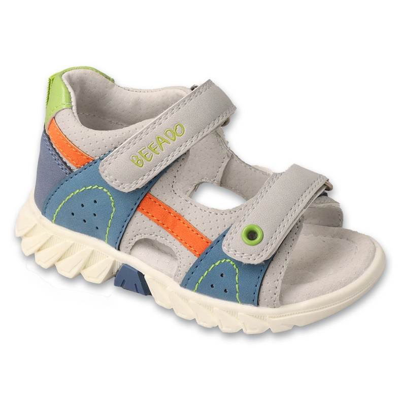 Sandalias infantiles de Befado 170p113 Inserto de cuero beige