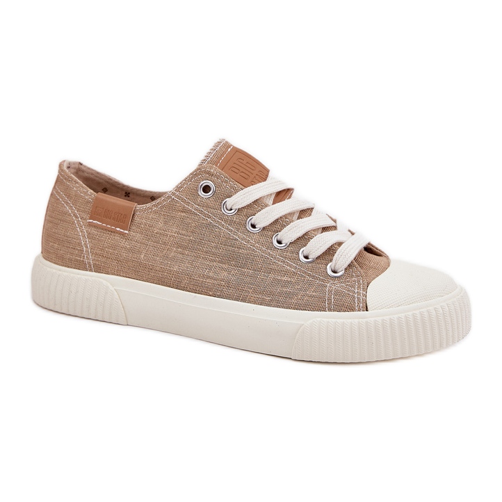 Zapatillas de deporte de material para mujeres Big Star RR274795 beige