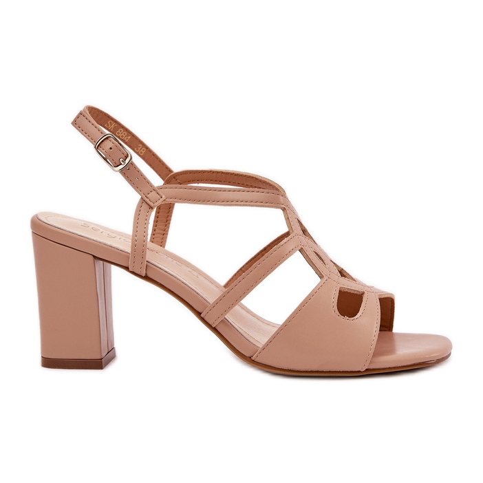 Tacones para mujeres con Sergio Leone Sk884 Bege beige