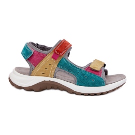 Sandalias de cuero para mujeres McKeylor 95347 Multikolor multicolor