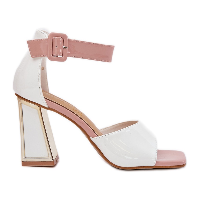 Sandalias de mujeres pintadas en el Vinceza 20266 White Post blanco