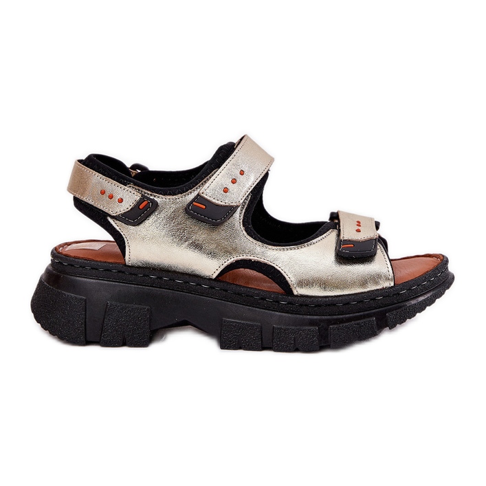 Sandalias de cuero para mujeres con velcro artiker 56c0469 pln dorado Sandalias de cuero para mujeres con velcro artiker 56c0469 pln dorado