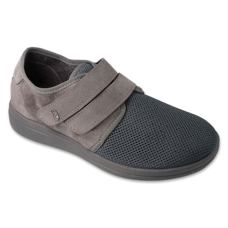 Dr.orto Befado zapatos de velcro para hombres pu 074m001 gris