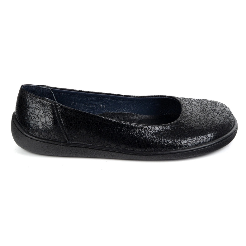 Olivier Los zapatos de cuero minimalista de mujeres descalzos resbalaron 1771 Pol Ojeros negros
