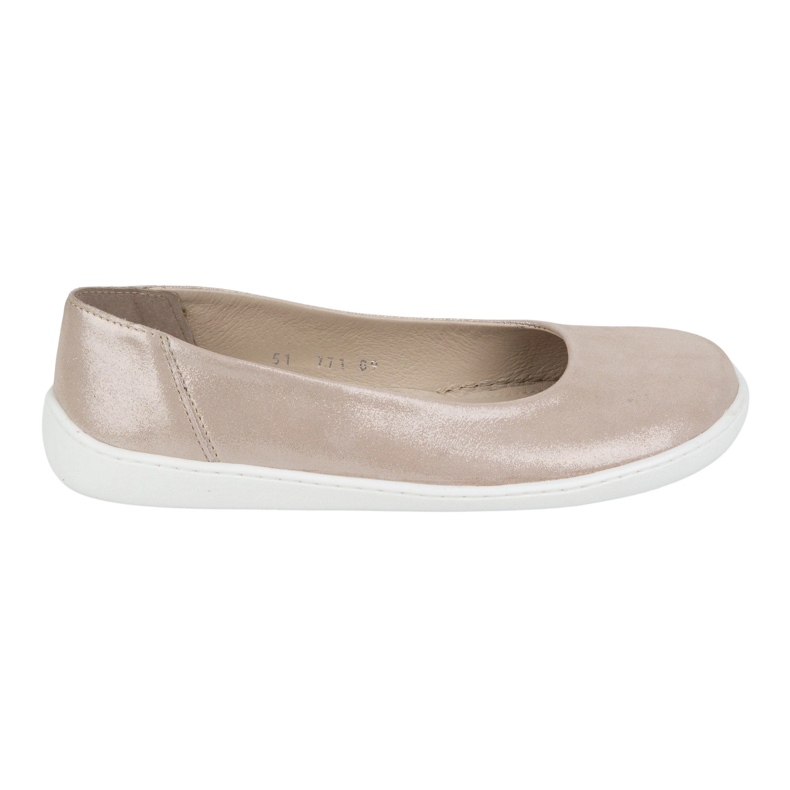 Olivier Slip de zapatos de cuero minimalista de mujer descalzo -en 1771pol satén rosa rosado