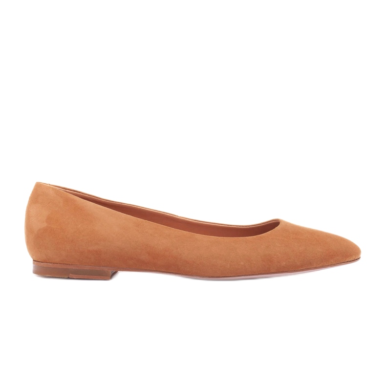 Marco Shoes Bailarinas de cuero femenino 1964p-043-1 beige Marco Shoes Bailarinas de cuero femenino 1964p-043-1 beige