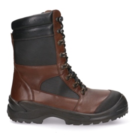 Botas de caza de cuero Sollidne Pollonus Brown Presupuesto 6-0131-001 marrón