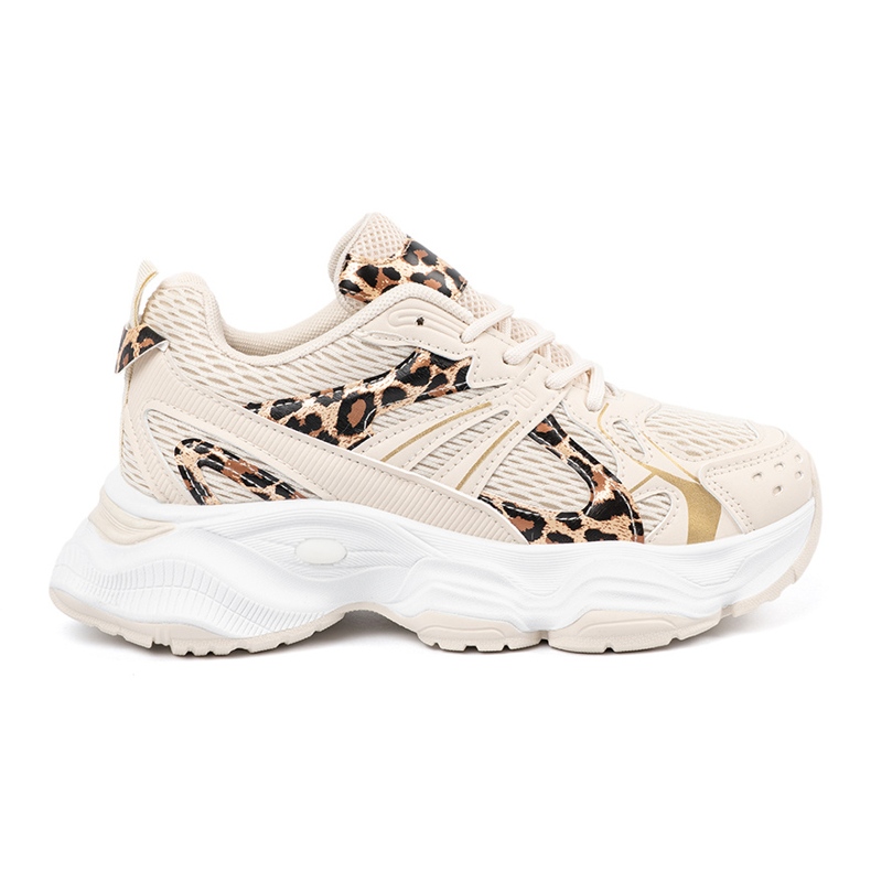 Zapatillas beige con motivo animal