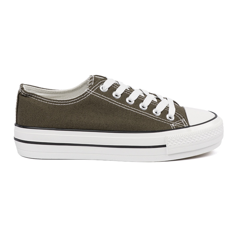 Zapatillas de zapatillas de color verde oscuro para mujeres