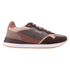 Zapatillas Animas Hi-Tec, marrón y gris.