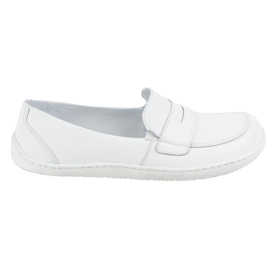 Olivier Mocasines de cuero de verano minimalista para mujeres descalzo 1280 blanco