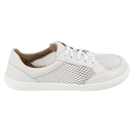 WASAK Zapatos de mujer de cuero minimalista de mujeres 0772SW White blanco
